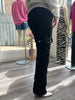 VENTI6 BLACK CORD CARGO WIDE LEG