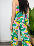 AURORA MULTI COLOUR PATTER JUMPSUIT TUBE