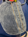 STEPH Dark DENIM LARGE CROSSBODY DOUBLE