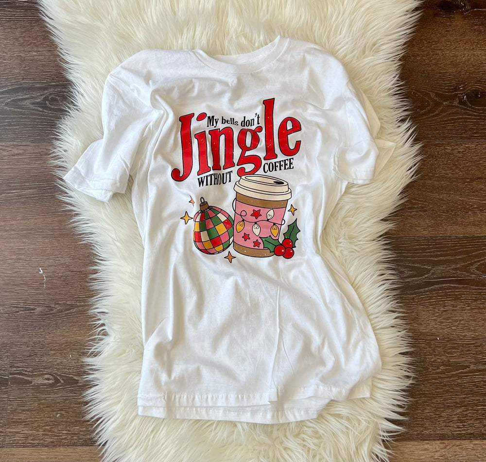 MY BELLS DONT JINGLE WHITE TEE