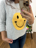 SMILE IT'S A GREY DAY SWEATER