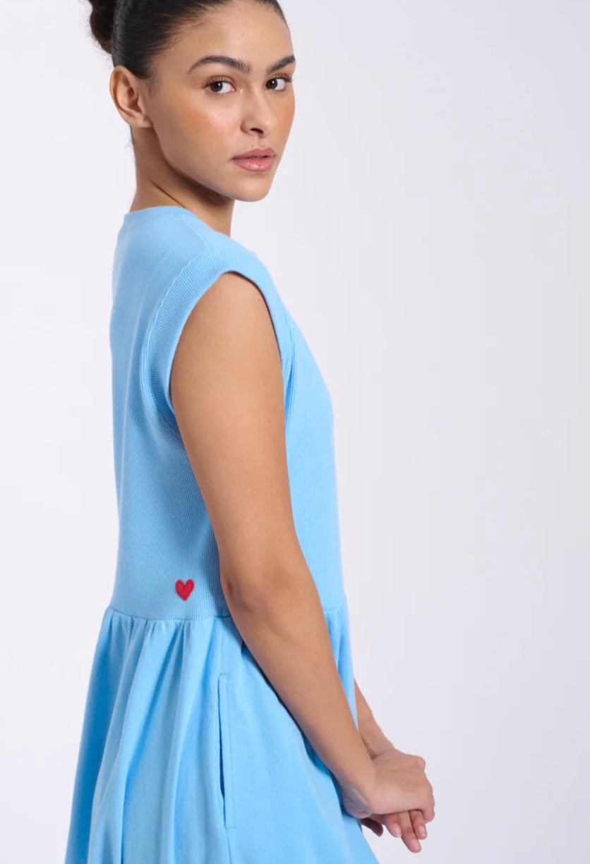 MAYA ALASKAN BLUE MIDI DRESS MADE IN 🇨🇦