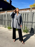 AMY 80S GREY BUCKLE CARDIGAN