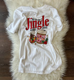 MY BELLS DONT JINGLE WHITE TEE