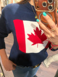ICONIC CANADA FLAG NAVY SWEATER