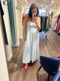 HONA LIGHT BLUE MUSLIN FROLICK DRESS