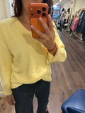LEMON ICING VNECK SOFT SWEATER