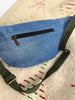 DENIM BLACK LEATHER CROSS BODY