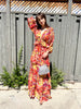 HOLLAND NIGHTS ORANGE TASSLE DR PRINTED