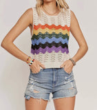 O'BRIEN STRIPE KNIT TANK