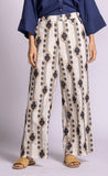 SANCOLA EMBROIDERED QUILT TAN NAVY PANT