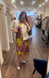 COWLILLY FRINGE FADED WHITE JACKET