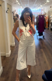JADE STRETCH TWILL CAPRI WHITE