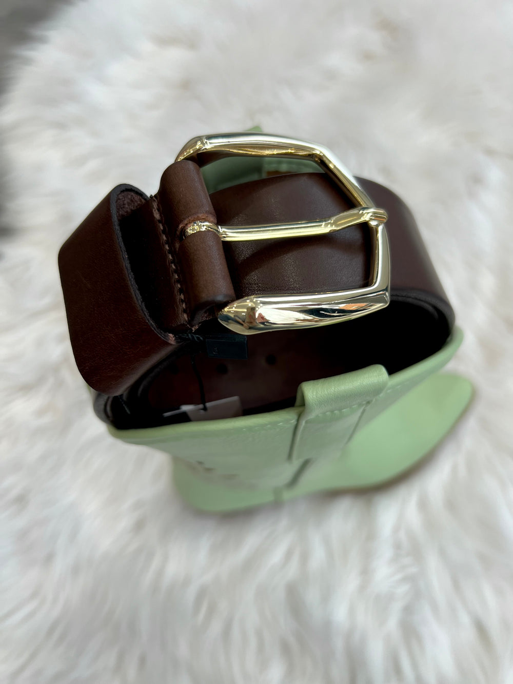 THE HEX BROWN LEATHER BELT