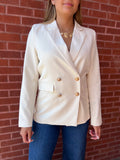 VORREI VANILLA DOUBLE BREAST BLAZER