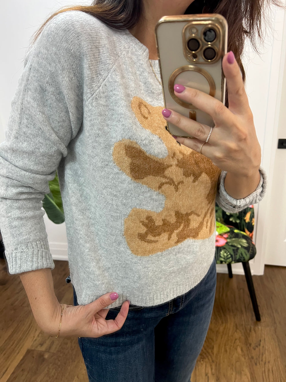 TEDDY IT'S A GREY DAY SWEATER
