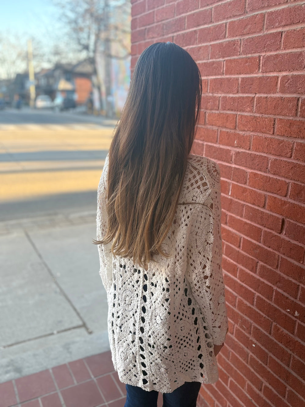 DOYLEY CROCHET WHITE JACKET