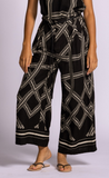 NAGEL BLACK CHAIN PRINT FLOW PANT