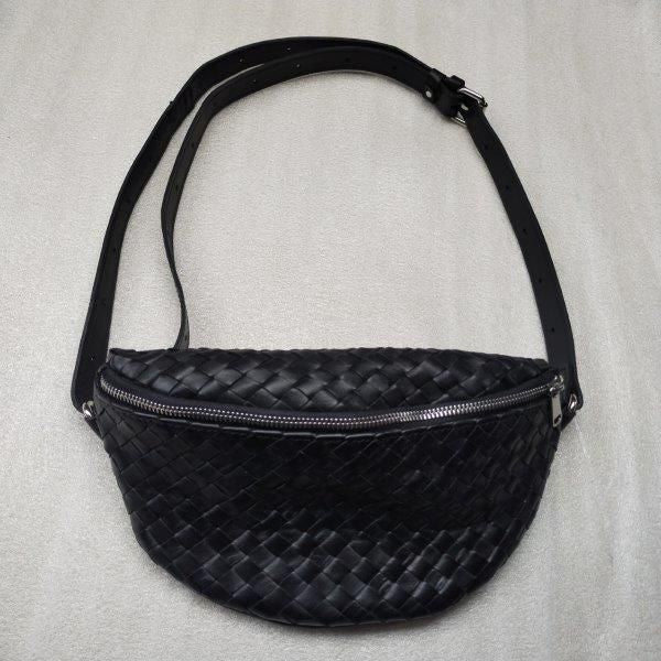 PARKER LEATHER WEAVE CROSSBODY