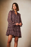 SANDY PAISLEY LUREX BOHO DRESS