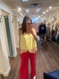 DUNDAS RED LIGHT WEIGHT PANTS