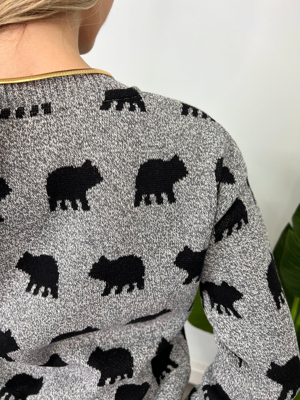 BEAR NAKED GREY SWEATER MADE IN CANADA