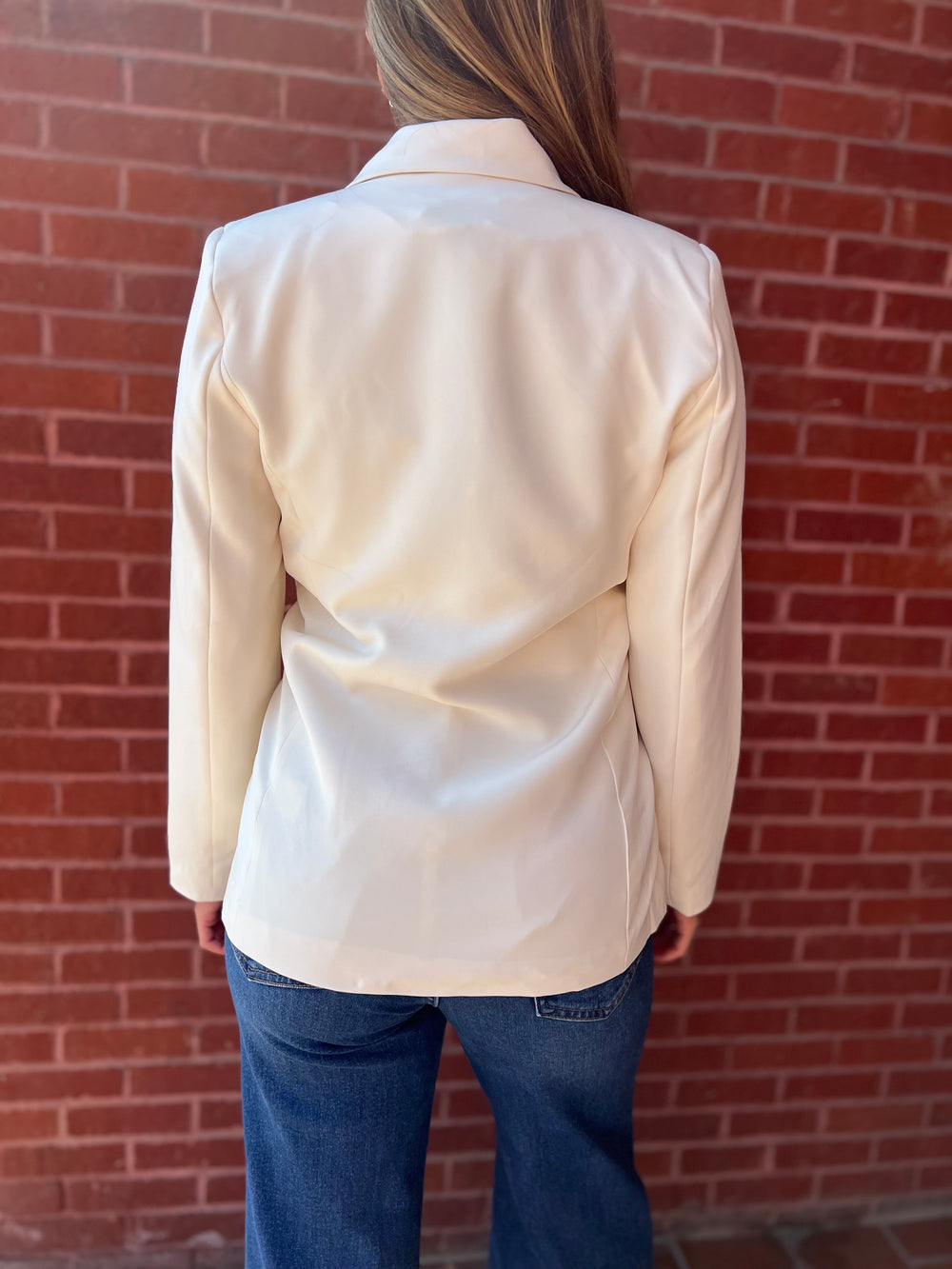 VORREI VANILLA DOUBLE BREAST BLAZER