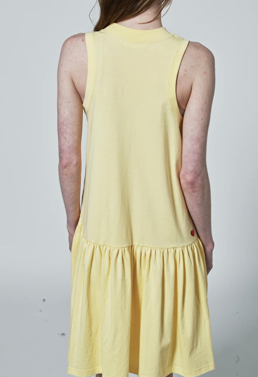 LUCIE YELLOW HIGH NECK TENNIS DRESS🇨🇦