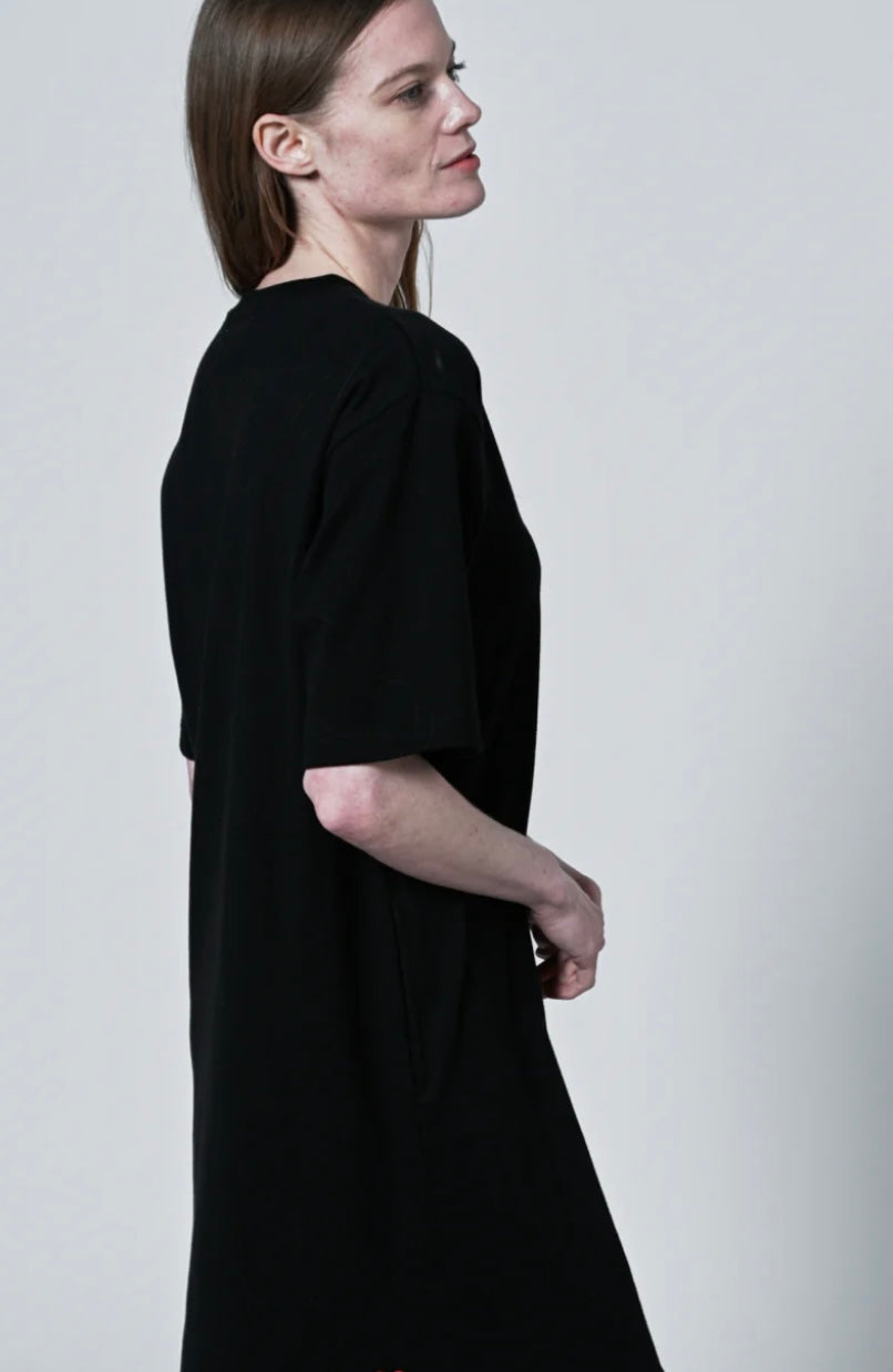 MELANIE BLACK TEE DRESS MADE IN CANADA 🇨🇦