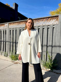 AMY 80S BUCKLE IVORY CARDIGAN