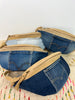 DENIM BEIGE LEATHER CROSS BODY
