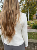 PEHAR CREAM DOUBLE BREASTED BOUCLE BLAZE