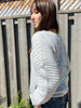 BLUE JAY STAR GREY CABLE VNECK