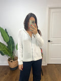TRAVELLER WHITE ZIP UP HODIE