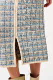 NIKA SKIRT KNIT TWEED W/GOLD