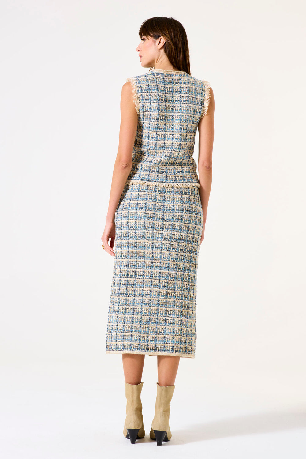 NIKA TWEED KNIT S/LESS