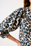 CRIN ANIMAL PRINT BUTTONDOWN BLOUSE