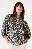 CRIN ANIMAL PRINT BUTTONDOWN BLOUSE