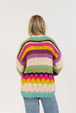 HAVEN RAINBOW STRIPE CARDIGAN