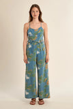 MS VICKI FLORAL DENIM JUMPER