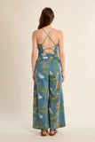 MS VICKI FLORAL DENIM JUMPER