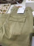 HERB PULL UP KHAKI VERVET BEACH PANT