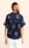 REESE NAVY EMBROIDER TEE
