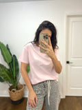 TRY PINK PASTEL COTTON TEE