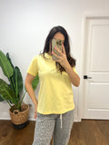 TRY YELLOW PASTEL COTTON TEE