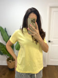 TRY YELLOW PASTEL COTTON TEE