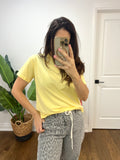 TRY YELLOW PASTEL COTTON TEE