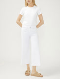 SUKI WHITE WIDE LEG CROP JEANS