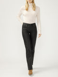 CLUB COATED SUKI SLIM BOOTCUT BLACK JEAN