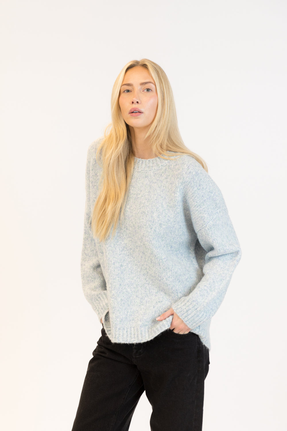 OPAL LIGHT BLUE GREEN PULLOVER